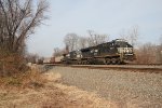 NS 8162 takes train 590 east past MP116